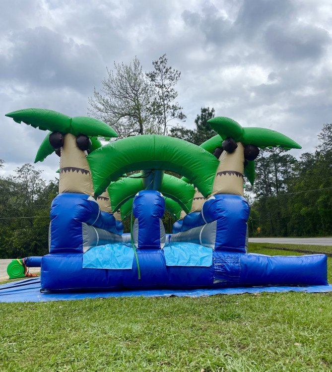 30' Dual lane tropical slip n' slide